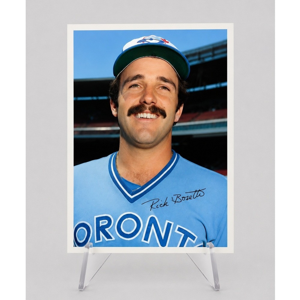 1980 Topps Rick Bosetti Toronto Blue Jays Oversized Baseball Card 5x7 #51/60
